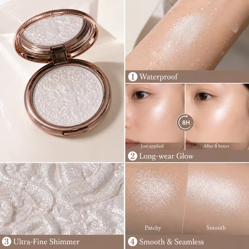 Little Angel Pearl Glow Highlighter-Palette, 4 Farbtöne - Bild 3