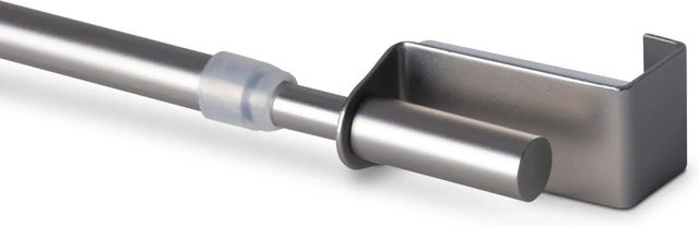 Bestlivings Klemmstange Twist Spannvitrage aus Metall Silber, ausziehbar von 40 bis 60 cm, Durchmesser: 9 mm - Bild 1