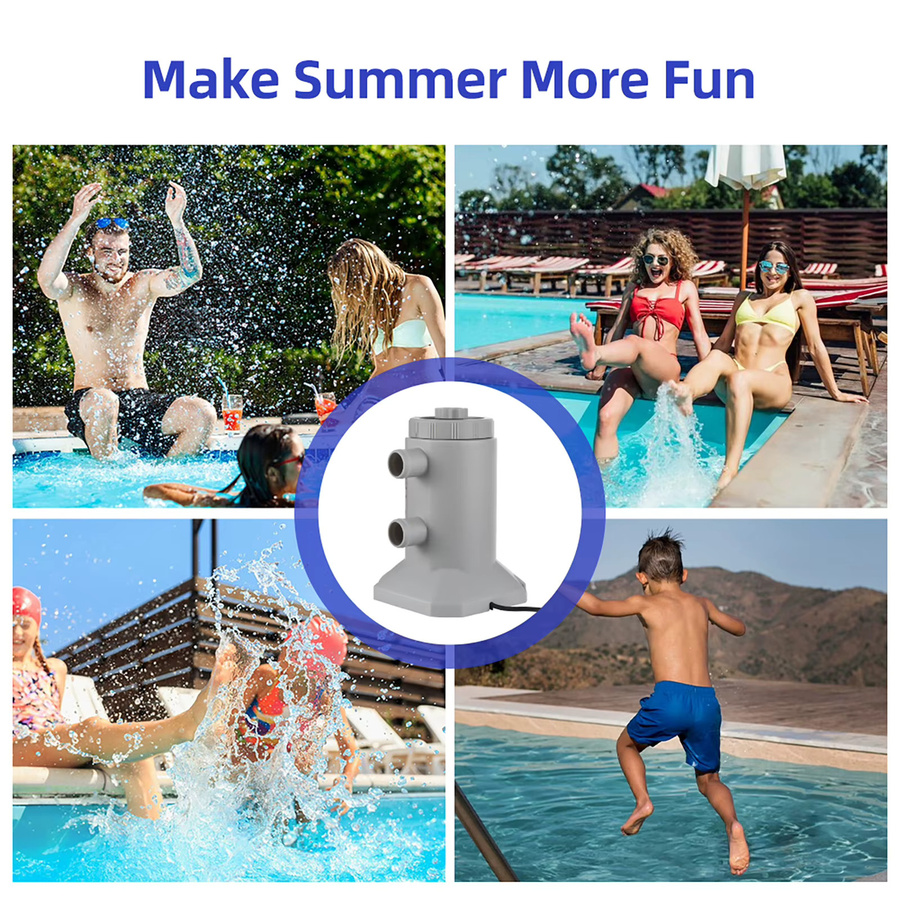 Qiilu Kartuschenfilterpumpe für oberirdische Pools mit 55 W und 250 l/h Durchflussrate - Bild 5