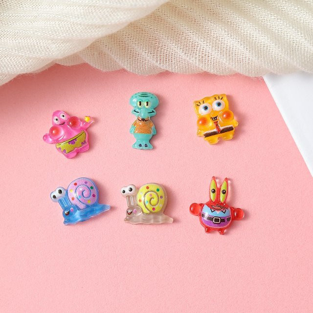 Potdemiel SpongeBob Schwammkopf Harz-Mini-Nagelanhänger, 20-teiliges Set - Bild 1