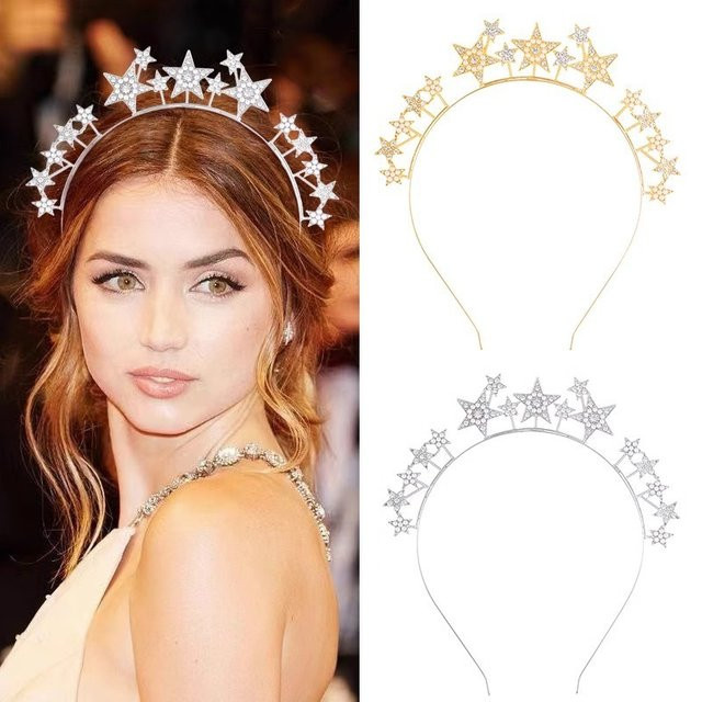 Stern-Diamant-Tiara-Stirnband, Unisex - Bild 1