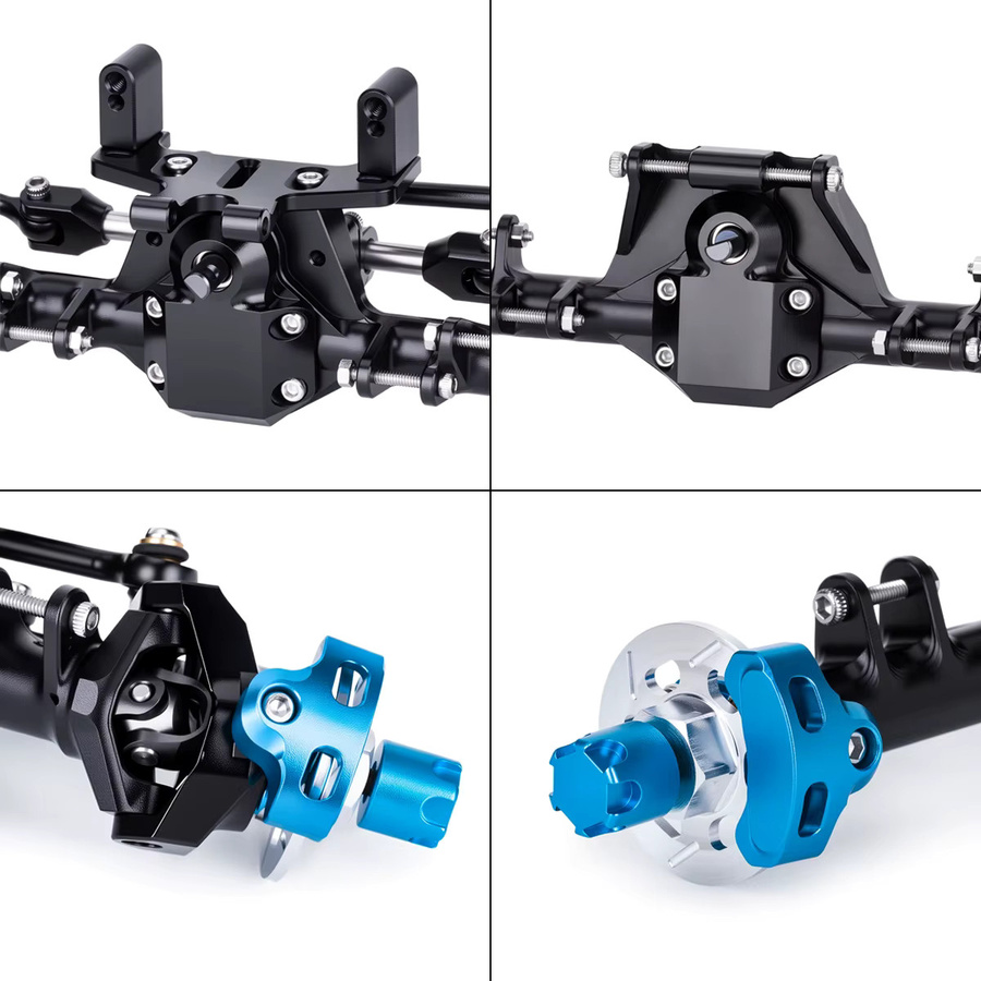 MALOM RC Aluminium Vorder- und Hinterachse mit Hydraulischer Lenkung, 1:24, Zubehör - Bild 3