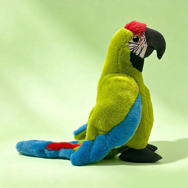 Papageien-Stofftier, Ara Kakadu Plüschtier, Tropischer Vogelpuppe, 22cm - Bild 1