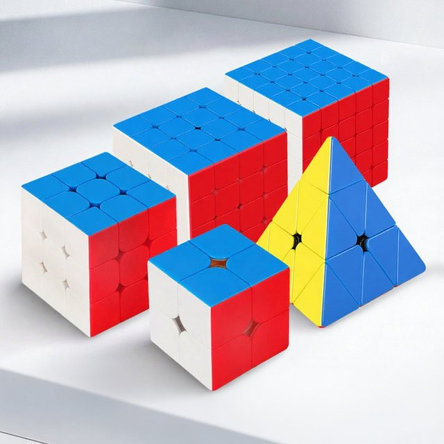 SENGSO Speed Cube 2X2 3x3 4X4 5X5 Cube Pyramide, Puzzle-Lernspielzeug, bunt / mehrfarbig - Bild 1