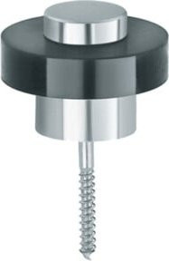 FSB Bodentürpuffer 38 3881 in Alu-natur mit Dübelmontage, Höhe: 34 mm, Durchmesser: 45 mm - Bild 1