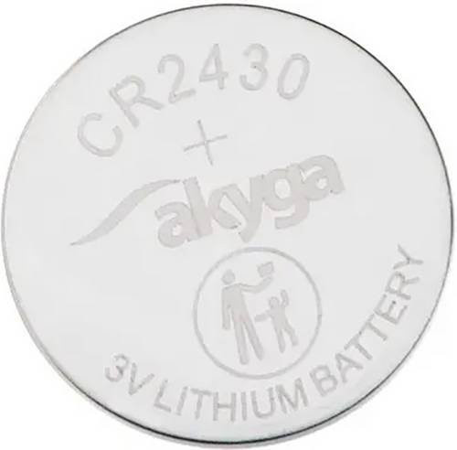 Akyga Knopfzelle CR2430 3V mit 280 mAh in Silber - Bild 1
