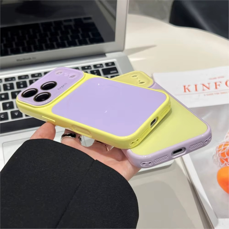 Candy AG Color Blocking MagSafe Wireless Charging Case für iPhone 17 16 15 14 13 12 Pro Max Glänzende Kristall-Glatte Hartschale in Multicolour - Bild 2