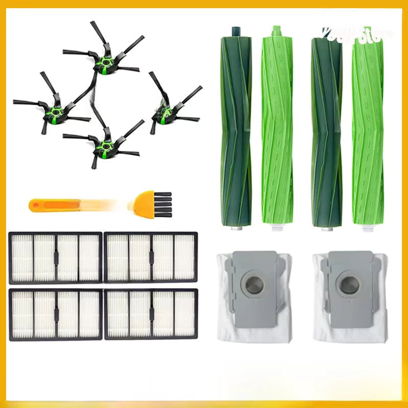 Ersatz-Zubehör Kit für iRobot Roomba s9 und s9+: Hauptbürste, HEPA-Filter und Staubbeutel aus Kunststoff - Bild 3