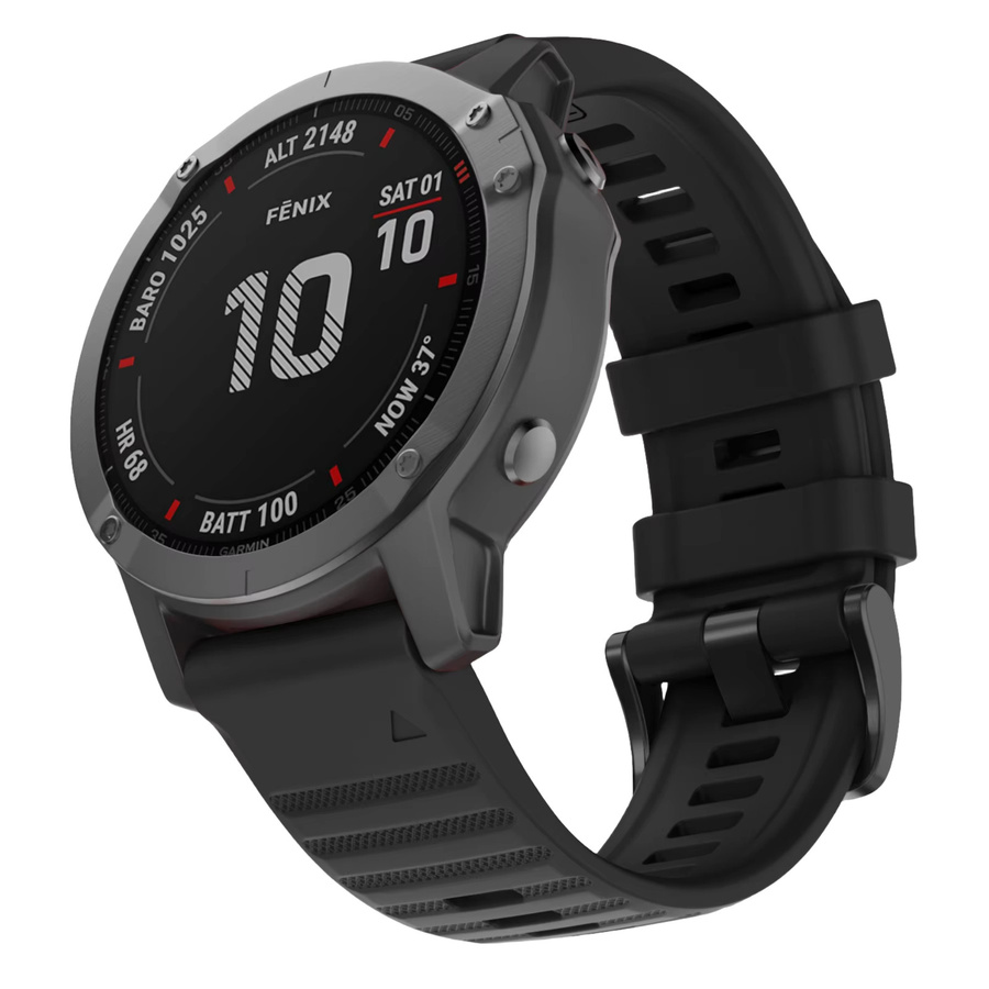 Smartwatch Armband Silikon, Schwarz, Unisex - Bild 2