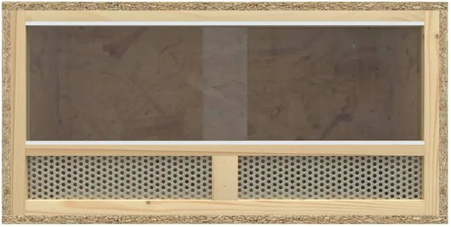 vidaXL Terrarium aus Holzwerkstoff und Glas in Braun, B/T/H: 60 x 30 x 30 cm - Bild 1
