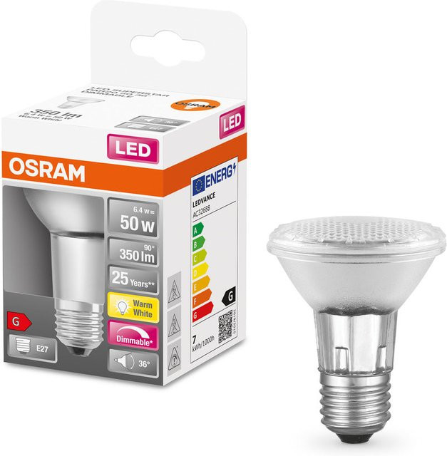 Osram LED Superstar PAR20 Reflektor Lampe E27 Warmweiß 6,4W 350 lm - Bild 2