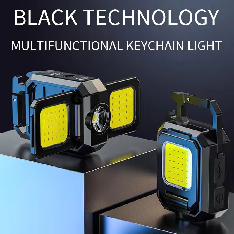 STAARICC COB-Schlüsselanhänger-Arbeitsleuchte mit zwei LED-Lichtquellen, wiederaufladbar, Schwarz - Bild 4