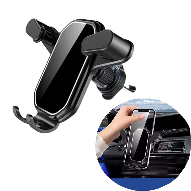 Universelle Schwerkraft-Auto-Handyhalterung für Lüftungsschlitze in Schwarz, GPS-Ständer für iPhone, Xiaomi, Huawei und andere Smartphones - Bild 4