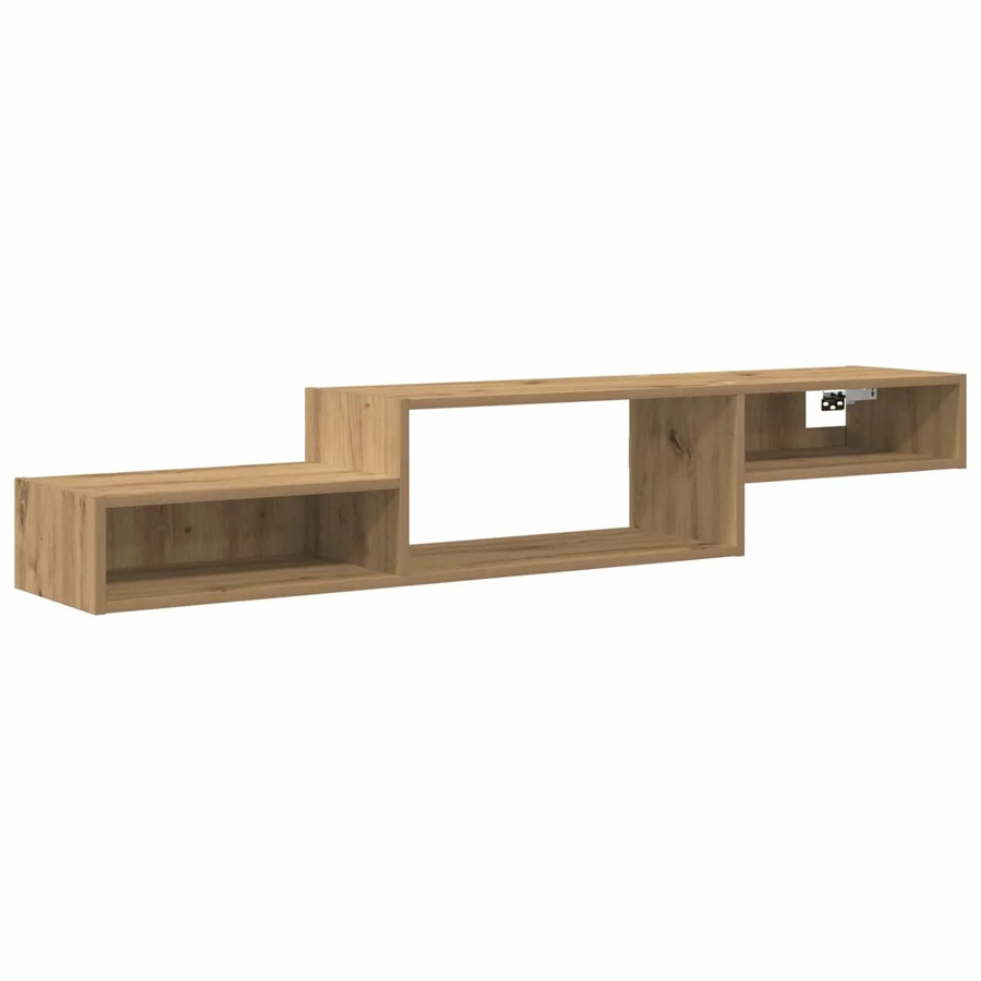 vidaXL Wandmontierter TV-Schrank Artisan-Eiche in Braun, Modernes Design für Wohnzimmer und Schlafzimmer - Bild 2
