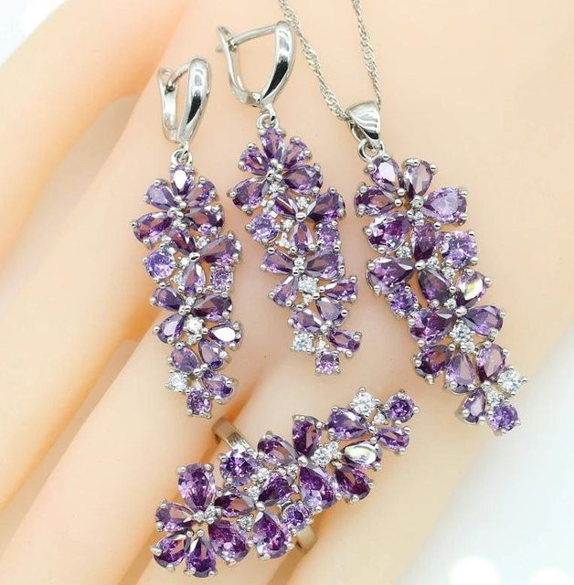 Schmuckset Kupfer, Silber, Zirkonia, Damen - Bild 1
