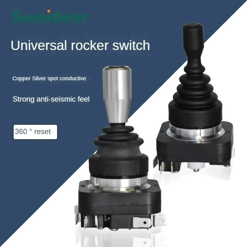 Sweideer 8-Wege-Joystick-Kreuzsteuerschalter als automatischer, selbstrückstellender Monolever-Kippschalter in Schwarz - Bild 2