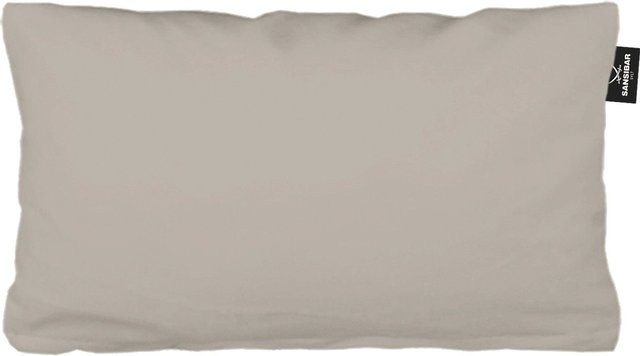 Kissenbezug SANSIBAR Jersey aus Baumwolle in Beige und Braun, rechteckig - Bild 1