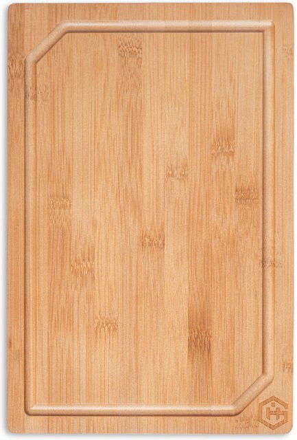 Grana Home Schneidebrett aus Bambus in Braun mit Saftrinne, B/T/H: 40 x 30 x 2 cm - Bild 1