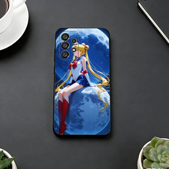 Sailor Moon Anime Handyhülle für Samsung Galaxy S22 Plus 5G in Schwarz - Bild 1