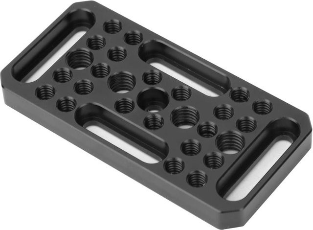 Andoer Easy Plate Kamera-Erweiterungsplatte aus Aluminiumlegierung für DSLR-Kameras, Schwarz - Bild 1