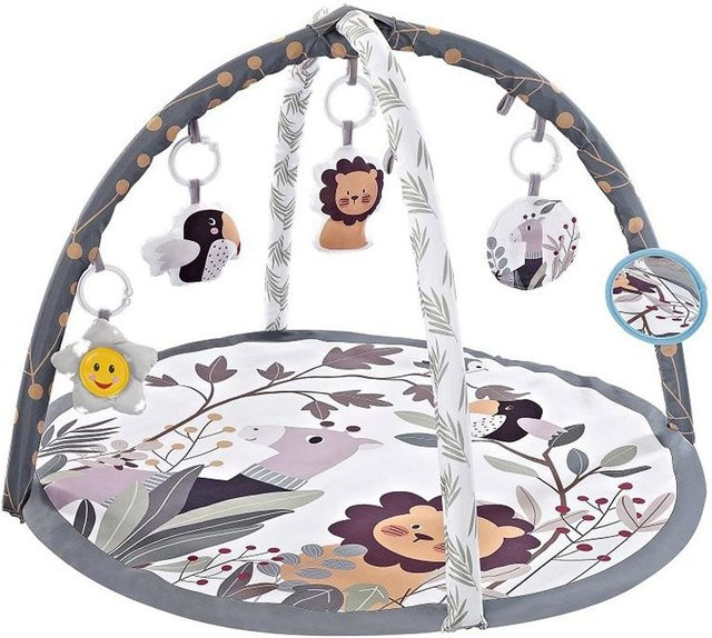 Chipolino Spielbogen Tiere Krabbeldecke grau mit Musikfunktion ab Geburt - Bild 1