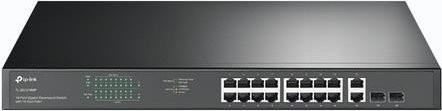 TP-Link JetStream TL-SG1218MP Switch mit 16 x Gigabit PoE+ Ports, 2 x Gigabit Ports und 2 x SFP Kombi-Gigabit-Ports, 250 W PoE+ Budget, Schwarz - Bild 2