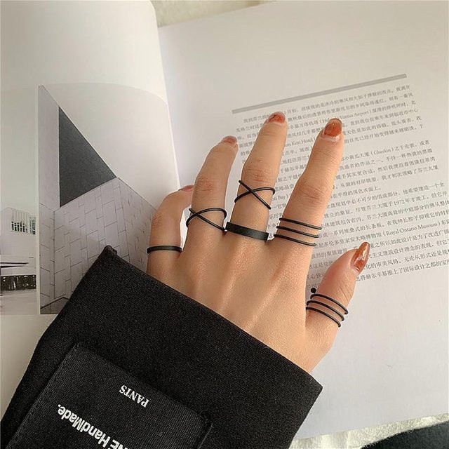 Lucky Star Jewelry Ring-Set, Gold, Metall, Zirkonia, Damen Herren - Bild 1