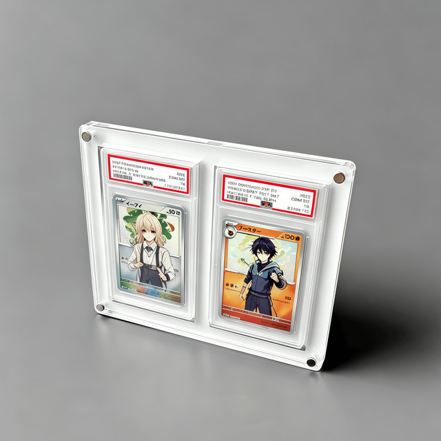TAKARA TOMY Kartenständer, 2-Fach, Weiß, Kunststoff, Pokémon, Zubehör - Bild 1
