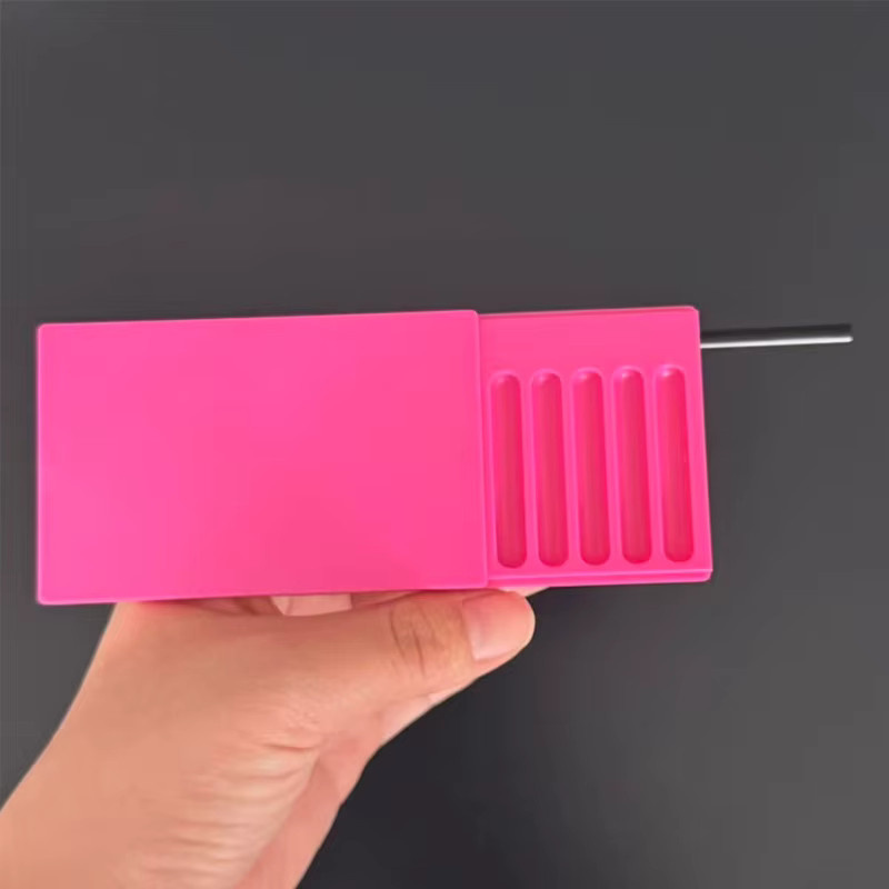 KeYi Schnupftabak-Aufbewahrungsset in Pink mit 8 Fächern und Metalllegierung-Koffer - Bild 2