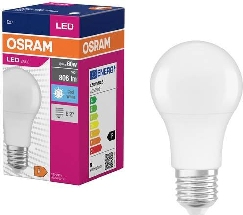 Osram Home Lighting LED E27 Glühbirne 8,5W Neutralweiß Ø 60 mm x H 60 mm - Bild 1