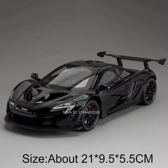 Linyi toy car Senna P1 Sportwagen Modell, Skala 1:24, Rückzieher, ab 14 Jahren - Bild 1