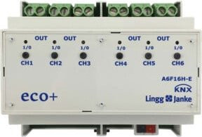 Lingg & Janke Schaltaktor 6-fach 16A A6F16-E A6F16H-E in Weiß - Bild 1