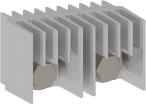 ABB Verbindungsschiene OTDCKIT400FS11 für OTDC250 bis OTDC400UF, Silber - Bild 1