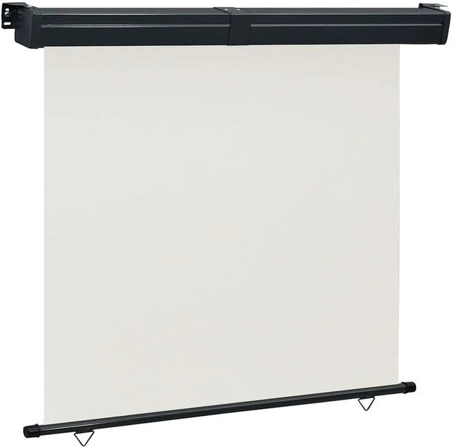 vidaXL Balkon-Seitenmarkise mit Drop-Arm in Creme, B/H: 175 x 250 cm - Bild 1