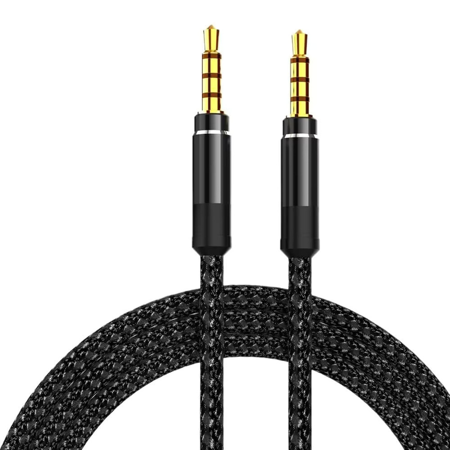 3,5 mm Audiokabel Stecker auf Stecker mit Nylongeflecht in Blau, 1,5 m Länge für iPhone, Samsung und MP3 Player - Bild 5