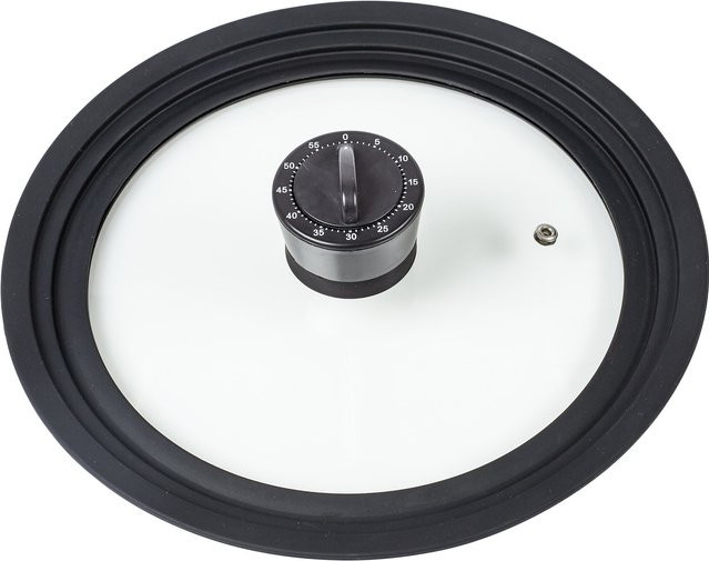 Genialo Universal-Deckel mit Timer in Transparent oder Schwarz, 1 Stück - Bild 1