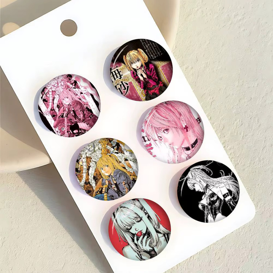 Kayou Anime Misa Death Note Button-Pins in den Größen Durchmesser: 32 mm, 44 mm und 58 mm - Bild 2