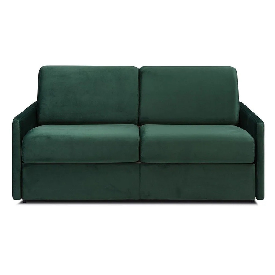Vente-unique Schlafsofa Calife in Tannengrün mit Samtbezug, Breite: 170 cm - Bild 2
