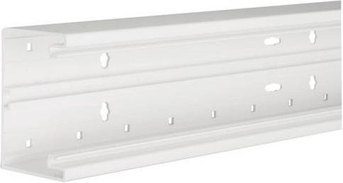 Hager Brüstungskanal Unterteil BR6510019016 in Verkehrsweiß, B: 100 mm, H: 68 mm, L: 2000 mm - Bild 1