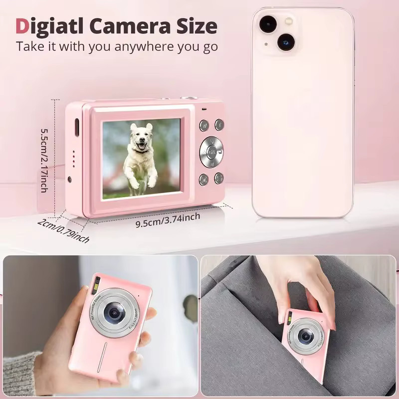 KIDKD Kinderkamera Camcorder in Grün mit 44MP und 16-fachem Zoom für Anfängerfotografie - Bild 2