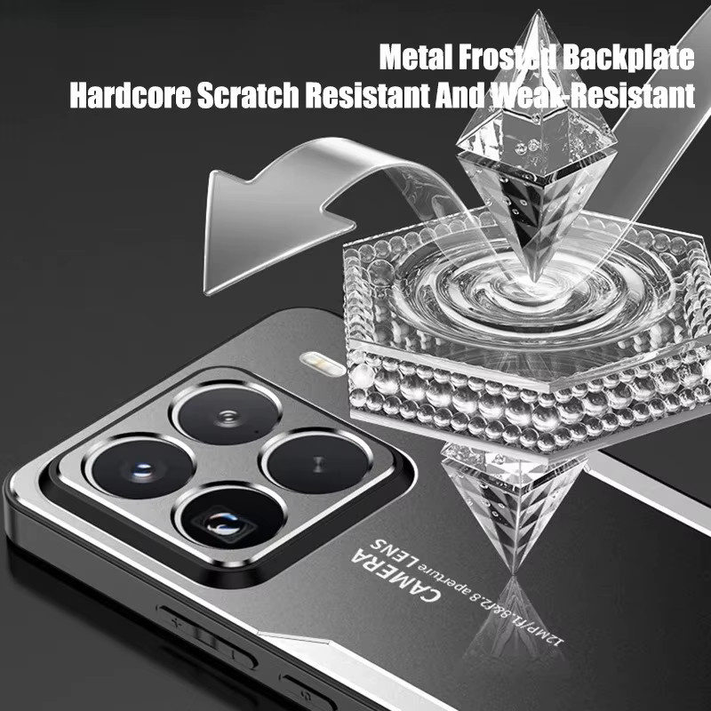 Stoßfeste Business Schutzhülle aus Aluminiumlegierung und hartem PC für Xiaomi 17T Pro Max, 15S, 15T, 14T Ultra, 13T Pro mit Objektivschutz in Schwarz oder Blau - Bild 5