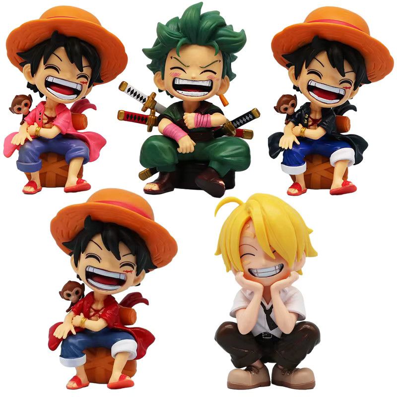 Bandai One Piece Anime Figur Luffy lachend multicolor, Höhe: 13 cm - Bild 2