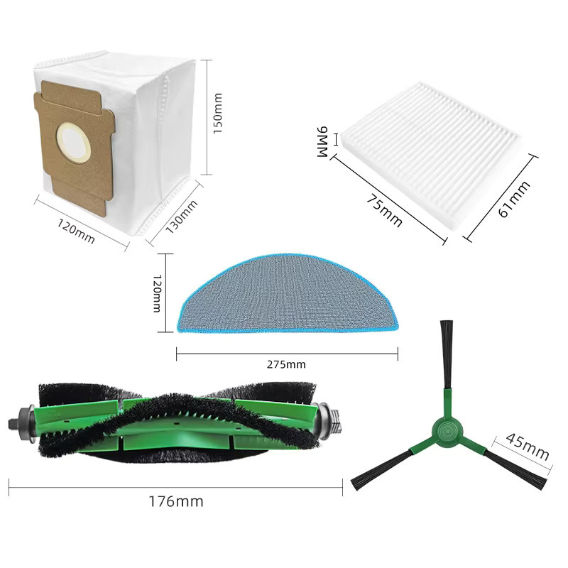 Ersatz-Mopptücher für iRobot Roomba Combo Essential und 2 Essential Roboter-Staubsauger, Multicolor - Bild 2