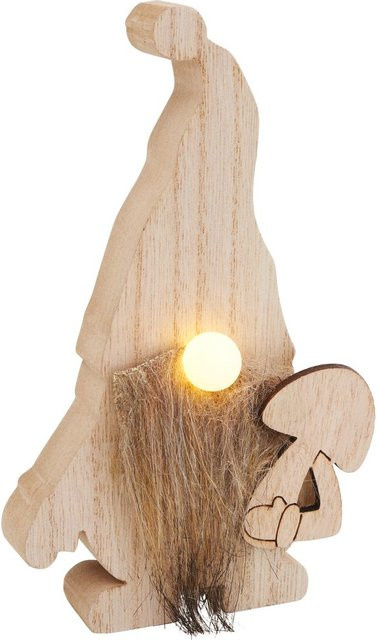 VBS Wichtel mit LED Nase Pilz, 3-teiliges Set, Beige - Bild 1