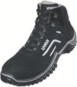 Uvex Arbeitssicherheitsschuhe Motion Style S2 in Schwarz Silber Größe 40 Weite 11 - Bild 1