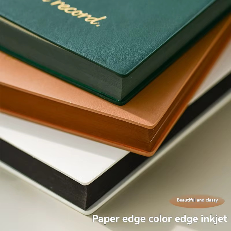 A5 Hardcover Notebook in Braun mit linierten Seiten aus Kunstleder - Bild 2
