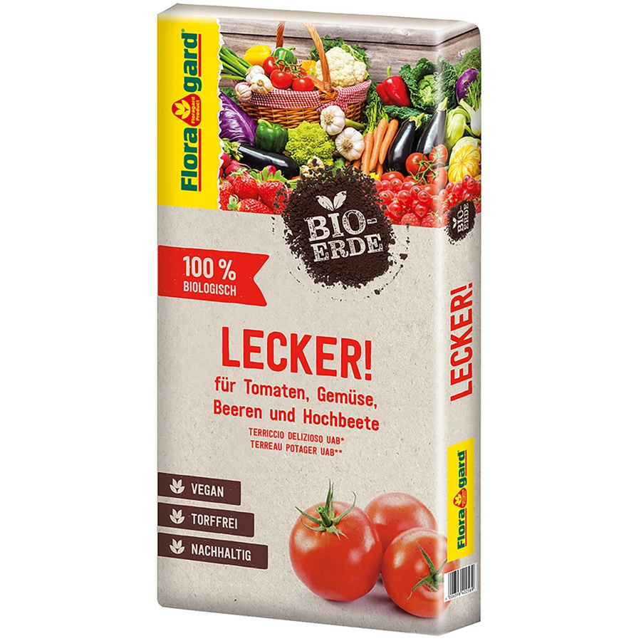 Floragard Bio Tomaten- und Gemüseerde Lecker, torffrei, 40 kg - Bild 2