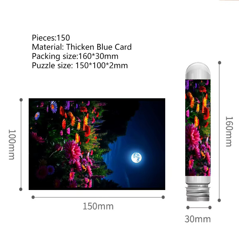 MaxRenard Mondlicht-Blüten, Puzzle, 150-teiliges Set - Bild 2