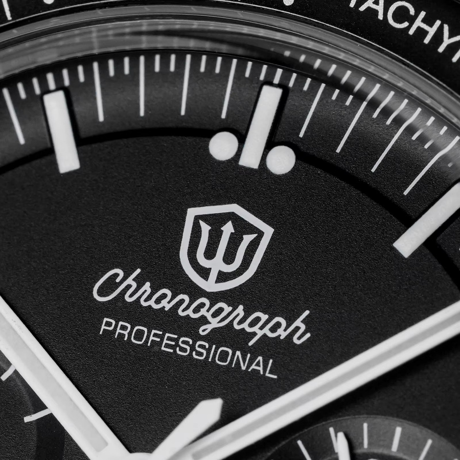 Watchdives Chronograph, Quarz, Edelstahl, Saphirglas, 39 mm, Unisex - Bild 4