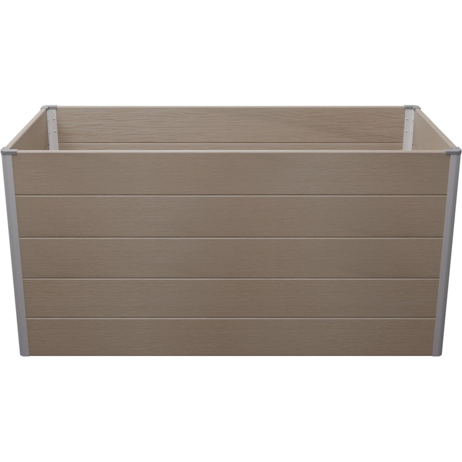 GroJa Hochbeet Solid Bi-Color Sand aus Aluminium und BPC, Breite: 150 cm, Tiefe: 70 cm, Höhe: 75 cm - Bild 2